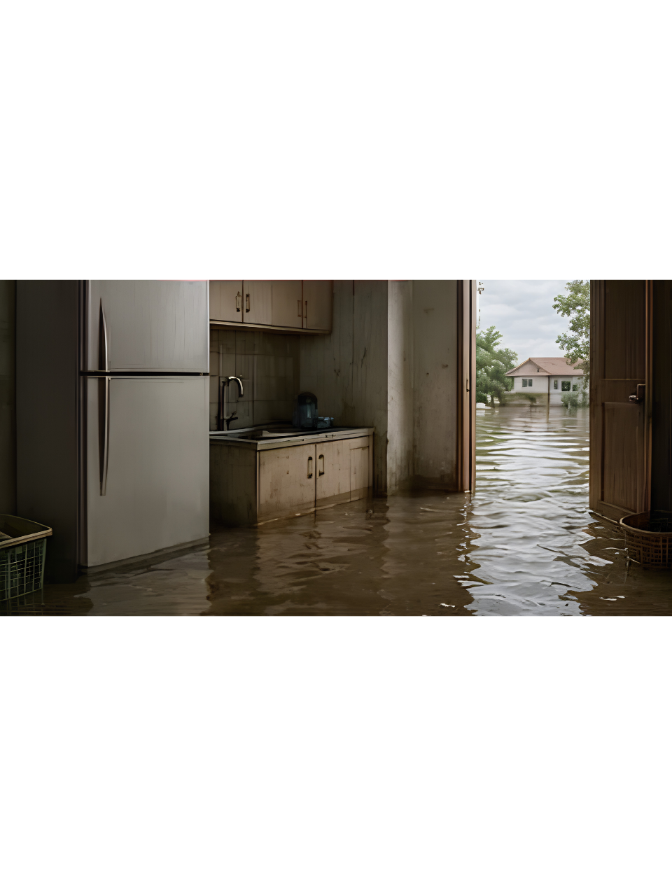 Dapur dinaiki air banjir