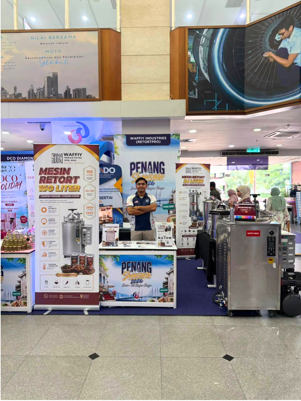 Booth mesin retort 150 liter